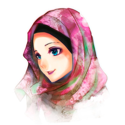 74 Gambar Kartun Muslimah Comel Dan Cantik HD