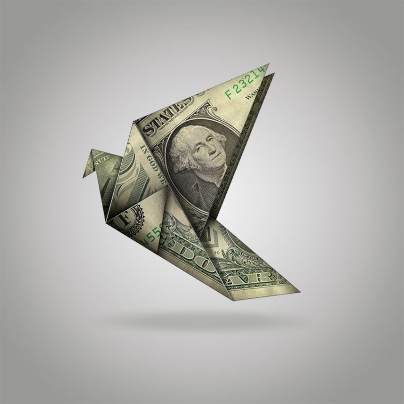 Tutorial Manipulasi Foto Origami dengan Uang Satu Dollar Amerika Dalam Adobe Photoshop