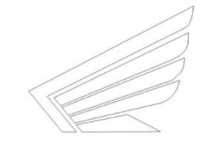 cara membuat logo sayap brand honda di coreldraw