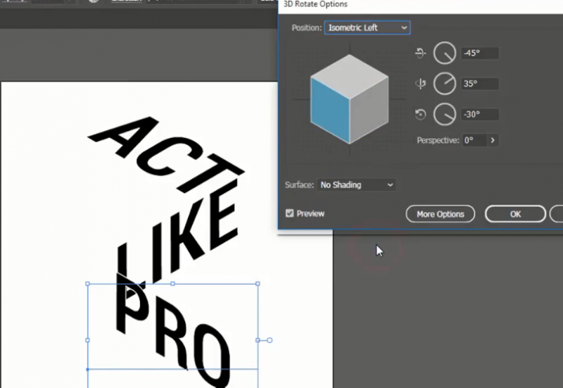 Cara Membuat Desain 3D Isometric Text By Illustrator