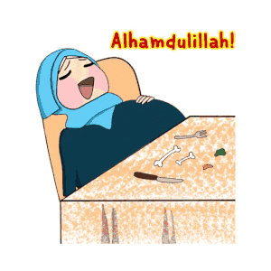 Gambar Animasi Muslimah Berbagai Ekspresi 