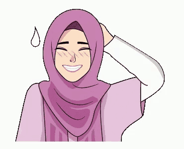 20 Gambar Animasi  Muslimah  Berbagai Ekspresi Kuliah Desain