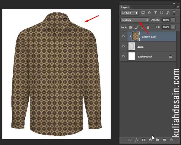 Cara Desain Kemeja Batik di Photoshop - Kuliah Desain