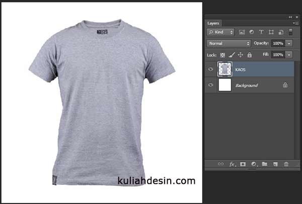 √ Cara Membuat Template Kaos Realistik di Photoshop - Kuliah Desain