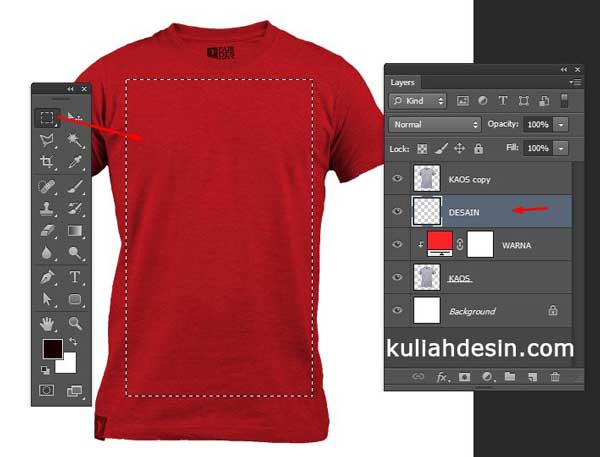   Cara Membuat Template Kaos  Realistik di  Photoshop  