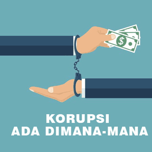 Poster anti korupsi kartun