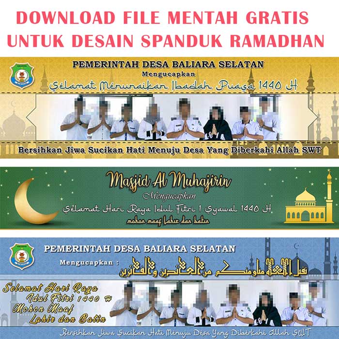 Download desain spanduk ramadhan idul fitri